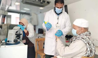 صحة المنيا تقدم الخدمات الطبية لـ 1796 حالة خلال قافلة مجانية