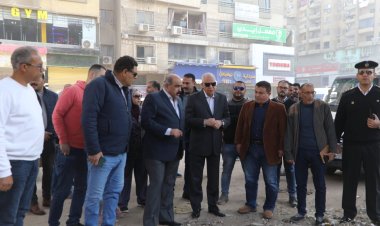 محافظ الجيزة يعاين نسب تنفيذ تغطية ترعة المريوطية بالقطاعات