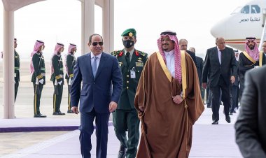 الأمير محمد بن عبد الرحمن يستقبل الرئيس السيسي فور وصوله إلى الرياض.. صور