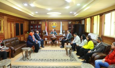 محافظ كفر الشيخ يستقبل وفد جامعة الإسكندرية لمناقشة مقترحات تطوير وتنمية مدينتي بلطيم والبرلس
