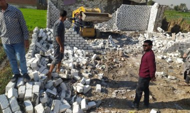 إزاله تعديات علي الأراضي الزراعية بالعياط ومنشأة القناطر