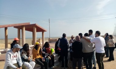 بالصور.. وفد جامعة الإسكندرية يتفقد مصيف بلطيم والمواقع الأثرية