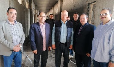 رئيس جامعة بنها يتفقد عددا من المشروعات الإنشائية الجديدة بكفر سعد