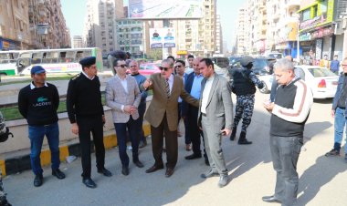 محافظ كفر الشيخ يتفقد رصف الشوارع ويطلق حملة «الرصيف من حق المواطن»