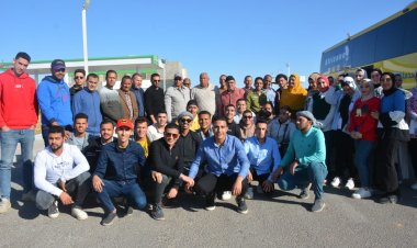 محافظ الوادي الجديد يلتقي وفد طلاب جامعة المنوفية