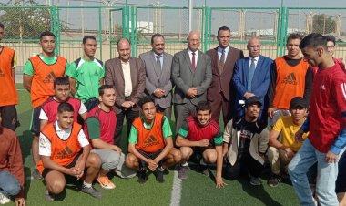 رئيس جامعة بنها يتفقد الملتقى الأول لذوي الهمم