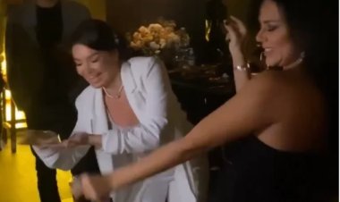 على أنغام «الغزالة رايقة»..  شاهد وصلة رقص  لـ رانيا يوسف وجوهرة