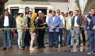 وزير التنمية المحلية ومحافظ دمياط يتابعان معدلات تنفيذ مشروع تطوير محور «السيالة - بورسعيد»