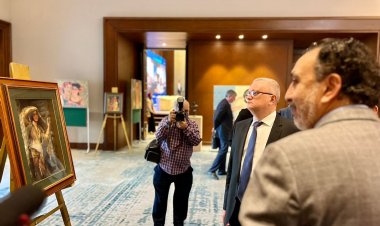 افتتاح معرض الفن التشكيلي المخصص لذكرى تأسيس الجمعية المصرية لخريجي الجامعات السوفياتية والروسية