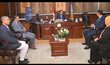 محافظ الغربية يستقبل وفد حقوق الإنسان قبل اجتماعه مع ممثلى القطاعات الحكومية