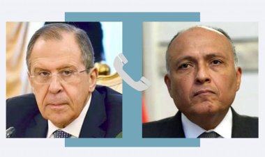 «شكري»  يتلقى اتصالاً هاتفياً من وزير الخارجية الروسي