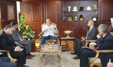 محافظ بني سويف يلتقي وفد مجلس حقوق الإنسان