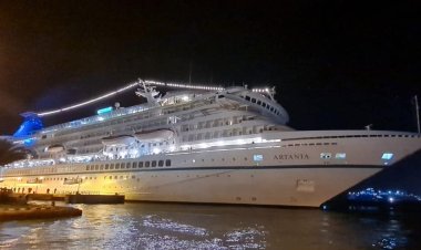 في رحلتها الأولى.. وصول السفينة «ARTANIA» إلى ميناء بورسعيد السياحي