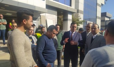 نائب محافظ بورسعيد يتفقد أعمال التطوير بمستشفى التضامن