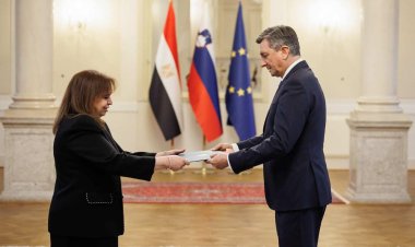 سفيرة مصر الجديدة فى سلوفينيا تقدم أوراق اعتمادها للرئيس