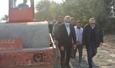 محافظ القليوبية يتفقد مشروعات رصف الطرق بمبادرة «حياة كريمة» في شبين القناطر