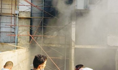 إصابة شخصان بالاختناق في حريق مبني تحت الإنشاء داخل كمبوند بالشيخ زايد