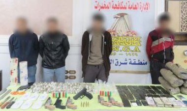 سقوط  4 عناصر إجرامية لإدارتهم بؤرة مخدرات  بالدقهلية