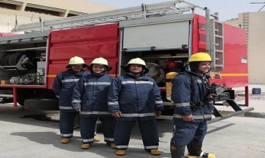 الحماية المدنية تسيطر على حريق نشب داخل سوبر ماركت بالمنيا