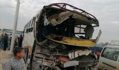 خاص| ننشر أسماء مصابي حادث تصادم أتوبيس جامعة بسيارة نقل على طريق المنصورة