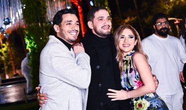 الصور الكاملة.. كاريزما أبو الروس وزغرودة منة عرفة في خطوبة رنا رئيس