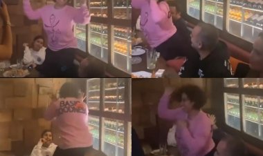 بشكل هيستيرى.. شيرين عبد الوهاب ترقص على طاولة  إحدى كازينوهات السهر فى بيروت