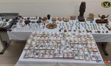 الداخلية تضبط 201 قطعة أثرية فى الجيزة