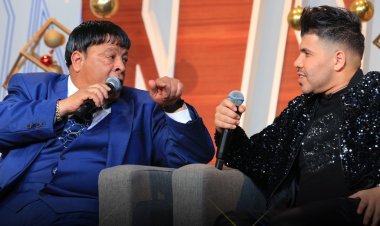 عبدالباسط حمودة ومحمد رشاد وعمر كمال في ضيافة لميس الحديدي ليلة رأس السنة