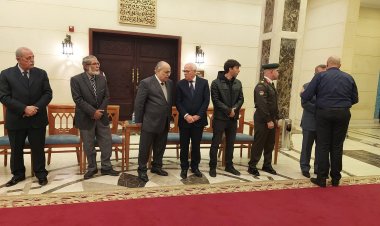 محافظ بورسعيد يتلقي عزاء اللواء مصطفي كامل بمسجد المشير طنطاوي
