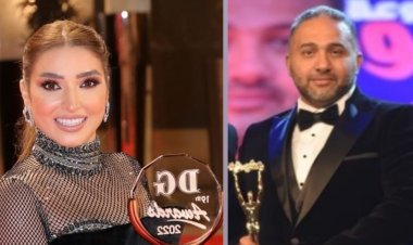 بعد حصولة على جائزة التميز..  روؤف عبد العزيز لروجينا: «شكرا شريك النجاح»