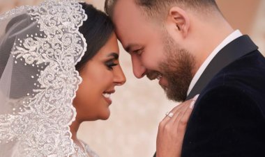 إطلالة ملكية لهاجر الشرنوبي في عقد قرانها علي المنتج أحمد الجابري (صور)