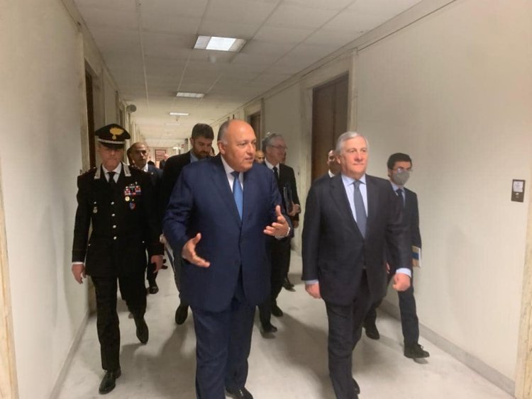 وزير خارجية إيطاليا يستقبل سامح شكرى فى روما