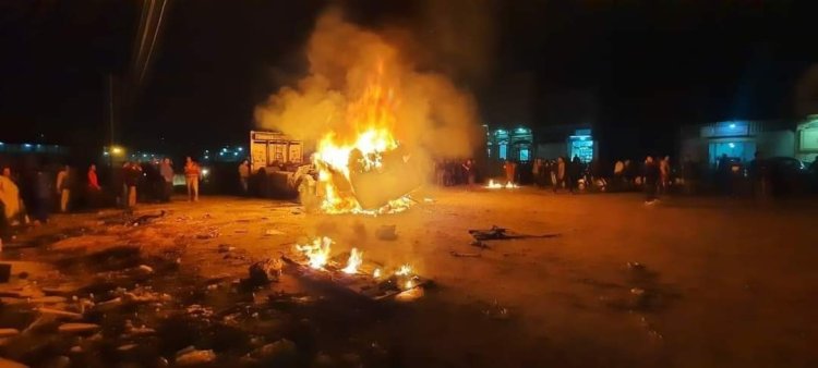 الحماية المدنية تسيطر علي حريق سيارة نقل بالمحلة الكبري