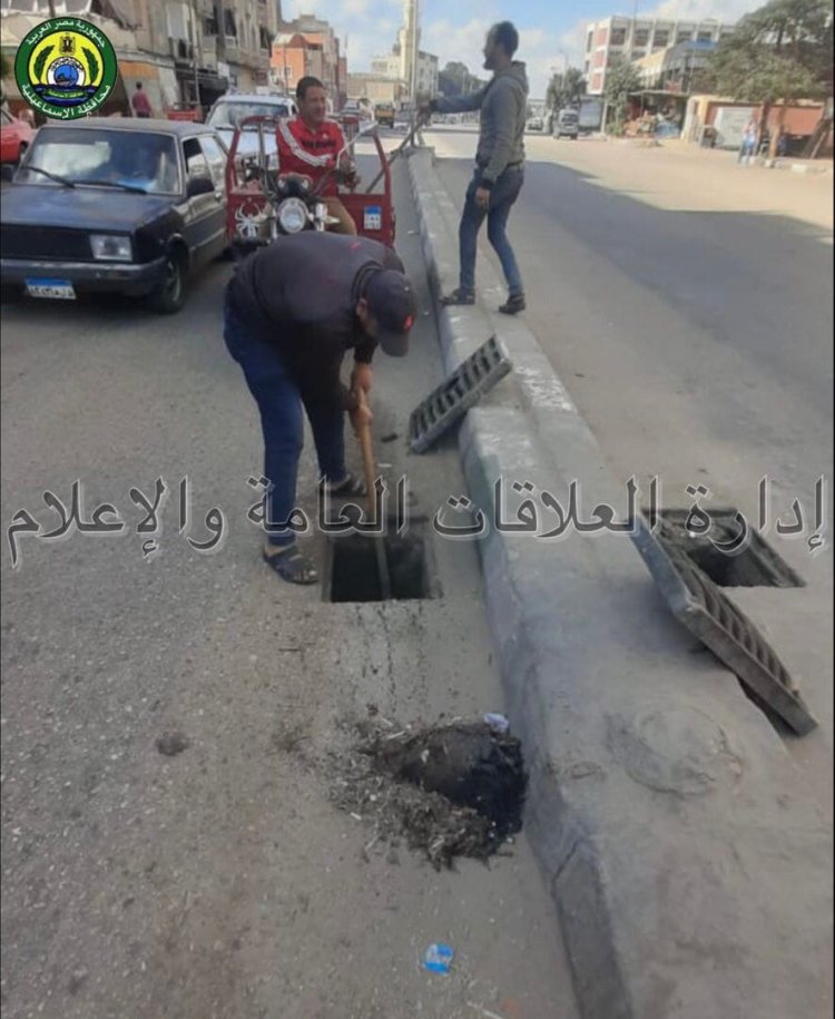 تطهير وتسليك بالوعات صرف الأمطار في بورسعيد