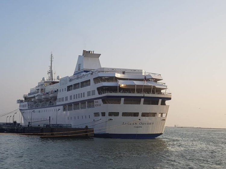 ميناء بورسعيد يستقبل الرحلة الثانية للسفينة السياحية «AEGEAN ODYSSEY»