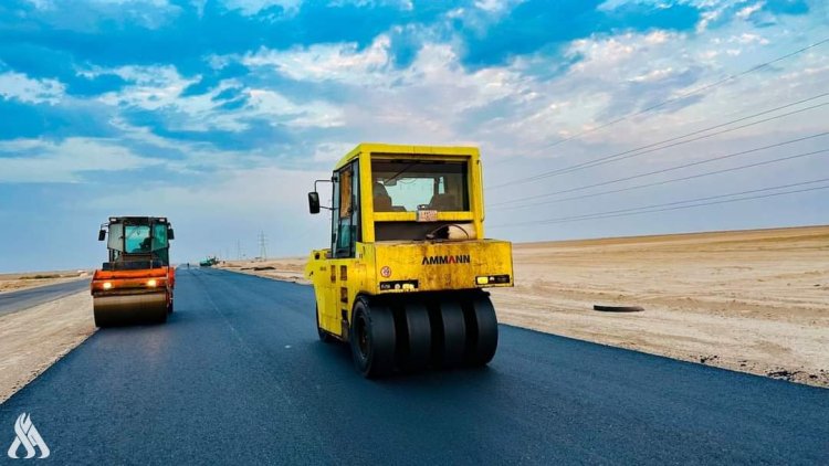الإعمار: إنجاز 85 %  من مشروع طريق «بتيرة - فجر - ال بدير»  في ميسان