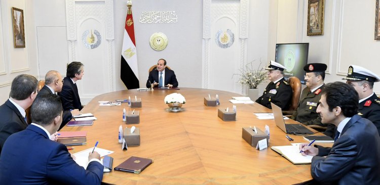 الرئيس السيسى يستقبل باتريس كين رئيس مجلس إدارة شركة تاليس الفرنسية