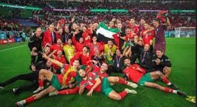 بسبب علم فلسطين..  صحيفة  ألمانية تفتح النار على منتخب المغرب
