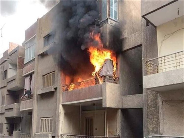 مصرع طفلان إثر إندلاع حريق بشقة سكنية في شبرا