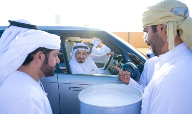 حميد النعيمي يزور مهرجان محمد بن زايد للهجن بميدان التلة في عجمان