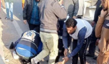 مصرع  وإصابة 17  إثر انقلاب سيارة على طريق «الإسماعيلية- القاهرة» (صور)