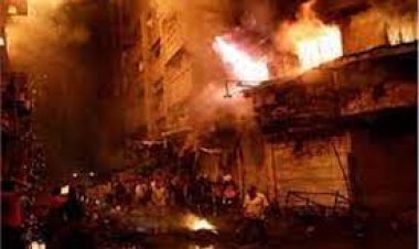 كشف ملابسات واقعة حريق مخزن أقمشة بالقاهرة