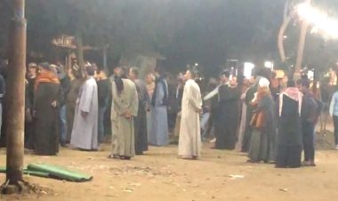 تشييع جثمان طالب طب بنها بقرية السيفا بطوخ