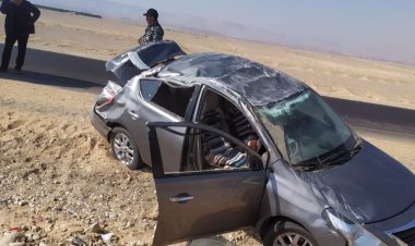 بينهم 5 أشقاء.. ننشر أسماء مصابي انقلاب سيارة ملاكي على صحراوي قنا