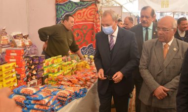 محافظ القليوبية يفتتح معرض «أهلاً رمضان" بمدينة بنها