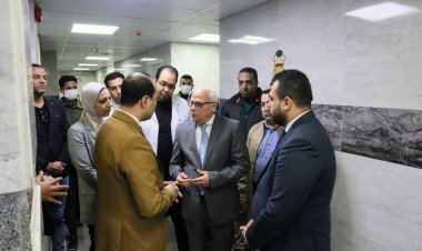 محافظ بورسعيد يتفقد مستشفى المبرة لمتابعة سير العمل