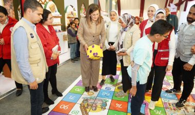 وزيرة التخطيط  تشارك في افتتاح المعرض العربي للأسر المنتجة «بيت العرب»