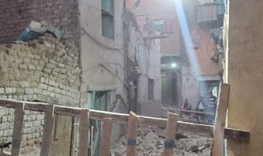 انهيار منزل مكون من طابقين دون إصابات في المنيا