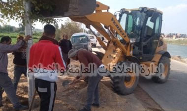 مركز ومدينة القصاصين الجديدة يتابع أعمال النظافة والإنارة العامة