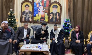 النائب أشرف رشاد يترأس وفدًا لتهنئة قيادات الكنيسة بقنا بأعياد الميلاد المجيد
